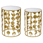 Набор из двух столов из металла Brass Symphony Moon варинант исполнения - 1 | Loft Concept в Кирове