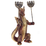 Подсвечник в виде дракона Dragon with Two Candlesticks Red варинант исполнения - 1 | Loft Concept в Кирове