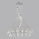 Люстра подвесная из металла с хрустальными прозрачными подвесками Quasar 81 варинант исполнения - 10 | Loft Concept в Кирове
