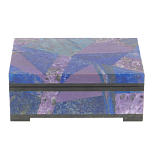 Шкатулка из натурального камня лазурит и чароит Stone Casket варинант исполнения - 2 | Loft Concept в Кирове