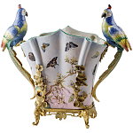 Ваза фарфоровая с попугаями Ferra варинант исполнения - 2 | Loft Concept в Кирове