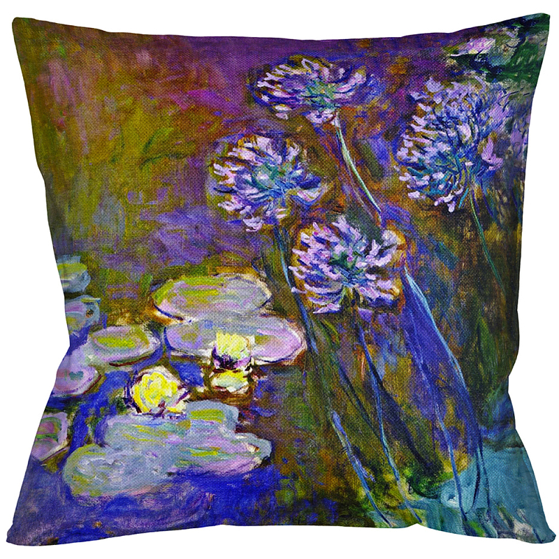 Подушка декоративная Цветы Impressionism in Art Мульти Бежевый Подушка декоративная Цветы Impressionism in Art Мульти Бежевый в Кирове | Loft Concept