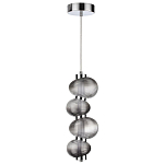 Подвесной светильник с 4-мя рифлеными стеклянными шарами Marcelh Light варинант исполнения - 2 | Loft Concept в Кирове