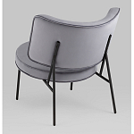 Мини-кресло District Lounge велюр серый варинант исполнения - 3 | Loft Concept в Кирове