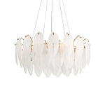 Люстра Mont Saint-Michel Золотая с Рельефным Стеклом варинант исполнения - 4 | Loft Concept в Кирове