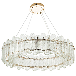 Круглая люстра с декором из рельефного стекла Cassian Relief Glass Chandelier 80 варинант исполнения - 1 | Loft Concept в Кирове