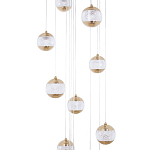 Каскадная люстра с сферическими плафонами из акрила Veva Lamps Chandelier варинант исполнения - 2 | Loft Concept в Кирове