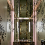 Обои ручная роспись Silk Tree Original colourway on White Metal gilded paper варинант исполнения - 1 | Loft Concept в Кирове