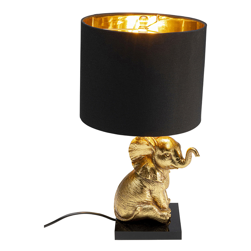 Настольная лампа Золотой Слоненок Черный Золотой в Кирове | Loft Concept 