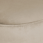 Банкетка овальная бежевый велюр на 4-х металлических ножках черного цвета SANJAY варинант исполнения - 5 | Loft Concept в Кирове