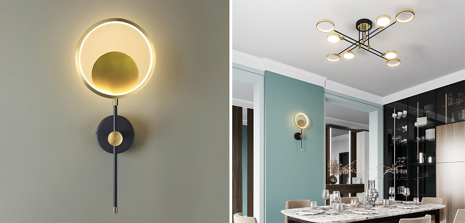 Бра Bendik Gold Ring Wall lamp B Бра Bendik Gold Ring Wall lamp B - Loft-Concept в Кирове