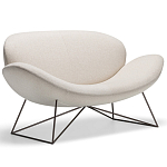 Дизайнерский двухместный диван Gio Ponti D.157.6  - DUE FOGLIE Sofa варинант исполнения - 7 | Loft Concept в Кирове