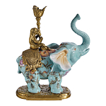 Подсвечник в виде слона из фарфора с бронзовыми элементами Elephant in the Garden of Eden варинант исполнения - 4 | Loft Concept в Кирове