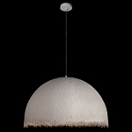 Подвесной светильник в форме купола белого цвета с ажурной бахромой Tactile Line варинант исполнения - 3 | Loft Concept в Кирове