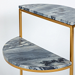 Кофейный столик с подстольем из металла Halves варинант исполнения - 4 | Loft Concept в Кирове