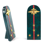 Сувенир Погон МВД из натурального камня змеевик Souvenir Epaulets варинант исполнения - 4 | Loft Concept в Кирове