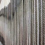 Пейзаж из нитей Макраме Wall decor Black and White Landscape варинант исполнения - 3 | Loft Concept в Кирове