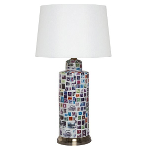 Настольная лампа Print Postage Stamps