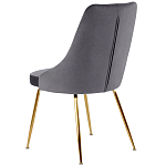 Стул в серой велюровой обивке Ward Grey Velour Chair варинант исполнения - 4 | Loft Concept в Кирове