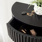 Прикроватный подвесной столик с ящиком черный Bedside Hanging Table варинант исполнения - 3 | Loft Concept в Кирове