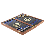 Нарды настольные из натурального камня лазурит и долерит Backgammon from Stone варинант исполнения - 3 | Loft Concept в Кирове