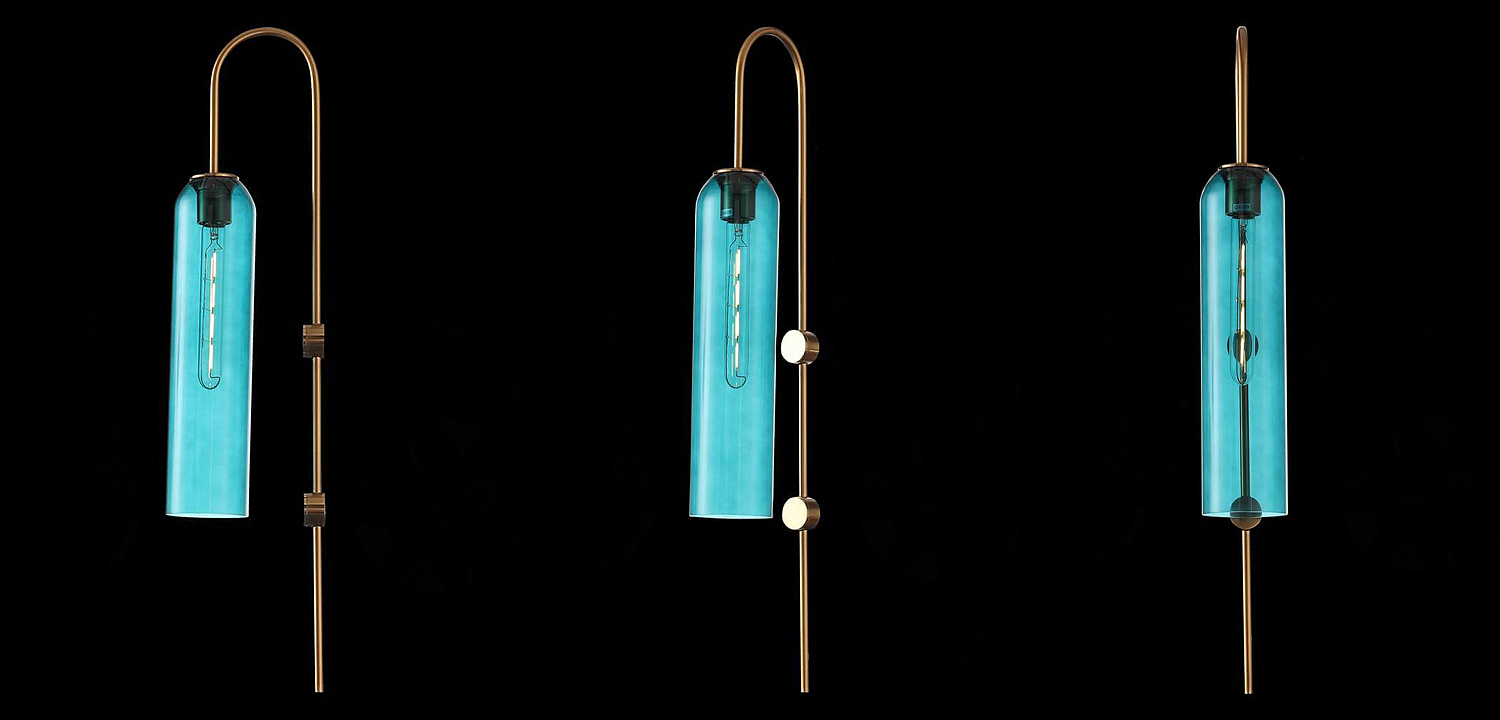 Бра ARTICOLO float Wall Sconce Blue Бра ARTICOLO float Wall Sconce Blue - Loft-Concept в Кирове