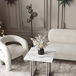 Кресло дизайнерское для лаунж зоны жемчужного цвета Pearl Lounge варинант исполнения - 2 | Loft Concept в Кирове