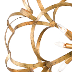 Люстра круглая в виде объёмного цветка Golden Flower Sphere варинант исполнения - 1 | Loft Concept в Кирове