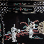 Шкаф черный в китайском стиле  Chinese Cabinet Black варинант исполнения - 3 | Loft Concept в Кирове