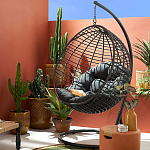 Подвесное уличное кресло Wallaker Hanging Chair варинант исполнения - 8 | Loft Concept в Кирове
