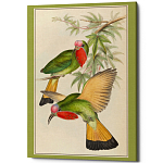 Постер на холсте с изображением птиц Blooming Birds Poster варинант исполнения - 3 | Loft Concept в Кирове