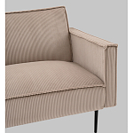 Диван современный вельветовый прямой Worcester Бежевый  варинант исполнения - 3 | Loft Concept в Кирове