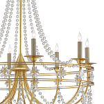 Люстра с декором из прозрачных бусин Glowing Crystals варинант исполнения - 1 | Loft Concept в Кирове