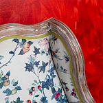 Диван из натурального бука бежевый с изображением птиц и цветов Beige Green Chinoiserie Garden Sofa варинант исполнения - 10 | Loft Concept в Кирове