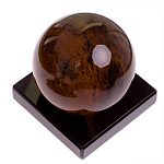 Настольный письменный набор с часами из природного камня обсидиана Royal Set варинант исполнения - 6 | Loft Concept в Кирове