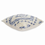 Чехол на подушку с узором в этно-стиле Blue Ikat варинант исполнения - 1 | Loft Concept в Кирове