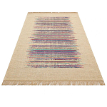 Ковер с геометрическим узором из комбинированного состава Full rhythm варинант исполнения - 3 | Loft Concept в Кирове