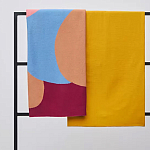 Плед из хлопка с абстрактным принтом Elysian Flow Ember варинант исполнения - 7 | Loft Concept в Кирове