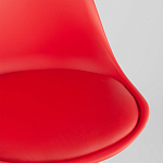 Стул с основой из пластика и мягким сиденьем Arvika Red варинант исполнения - 8 | Loft Concept в Кирове