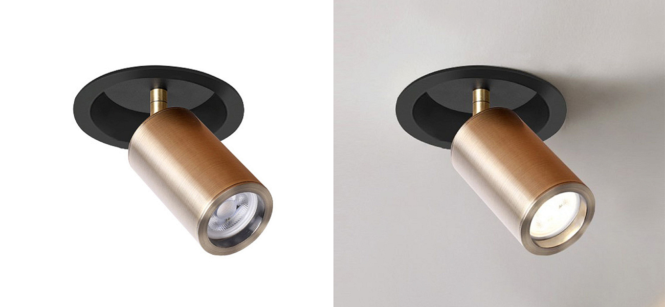 Встраиваемый поворотный спот Modern Spot Brass Встраиваемый поворотный спот Modern Spot Brass - Loft-Concept в Кирове