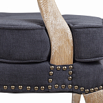 Кресло Aubrey Classical Armchair dark grey velour варинант исполнения - 6 | Loft Concept в Кирове