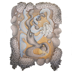 Тканый вручную монументальный настенный гобелен Soft Inception варинант исполнения - 4 | Loft Concept в Кирове