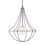 Подвесной светильник из тонких прутьев в форме колокола Forged Thin Rods варинант исполнения - 1 | Loft Concept в Кирове