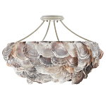 Потолочный светильник с каскадным абажуром из ракушек Sea Ravens варинант исполнения - 3 | Loft Concept в Кирове