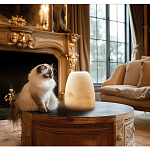 Настольная лампа в форме трапеции из натурального камня Soft Glow of Stone варинант исполнения - 5 | Loft Concept в Кирове