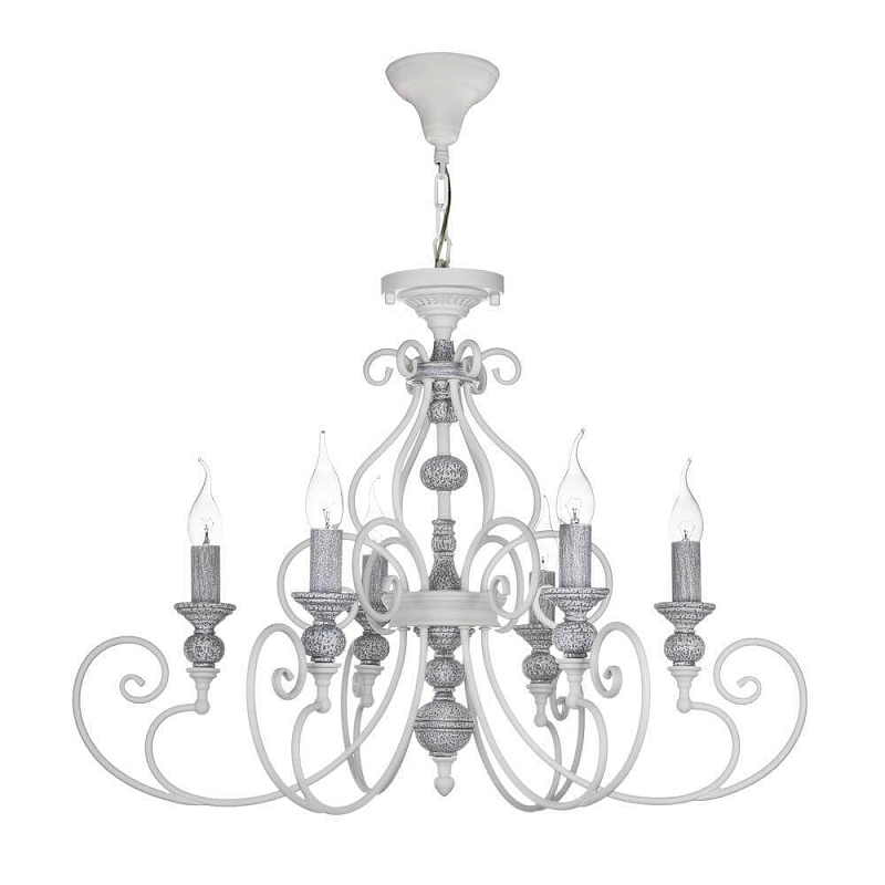 Люстра Mocenigo Chandelier White Белый Серый в Кирове | Loft Concept 