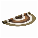 Ковер круглый из хлопка с контрастным узором Bullseye 150 варинант исполнения - 2 | Loft Concept в Кирове