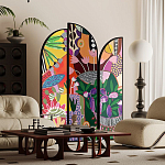 Ширма цветочный принт Colored Partition варинант исполнения - 2 | Loft Concept в Кирове