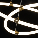 Люстра подвесная с двумя пересекающимися белыми светодиоидными кольцами Luke Lampco Tracer Lamp варинант исполнения - 5 | Loft Concept в Кирове