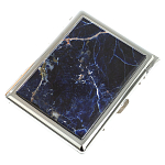 Портсигар на 10 сигарет с газовой зажигалкой из натурального камня Содалит Stone Cigarettes Cases варинант исполнения - 1 | Loft Concept в Кирове